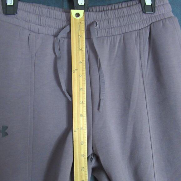 Under Armour Pants Womens Small Purple Straight Split Leg Athletic Active Fleece - Picture 6 of 9